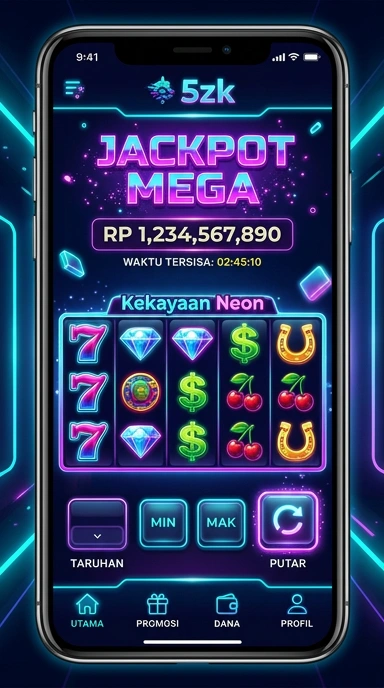 Screenshot tampilan antarmuka 5zk yang sederhana.
